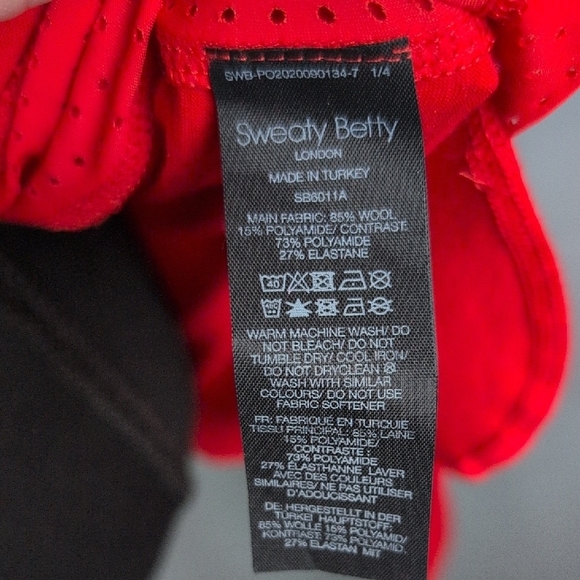 Sweaty Betty Red Long Sleeve Tee. Nwot. XXL - Picture 10 of 11